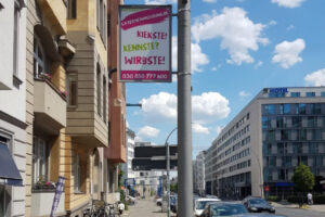 Laternenwerbung in Berlin ist ein Volltreffer!