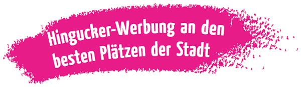 Stadtservice Slogan Laternenmastenwerbung